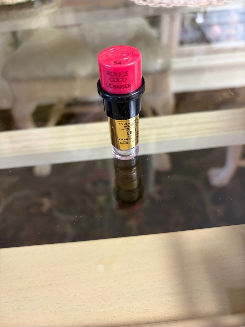 CHANEL Rouge Coco Le Baiser Mini Lipstick - Bright Pink Cap